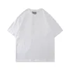 Noël Discount T-shirts 21SS Designer Mens Tide T-shirts Poitrine Lettre Laminé Imprimer Manches Courtes High Street Oversize Casual Tshirt Pur Coton Tops pour Hommes an