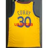 Herr 30# Curry 18 säsong gul kinesisk drake baskettröja S M L XL XXL