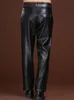 2020 Genuine Leather Pants Men Real Cowhide Black Pants Autumn Winter Mens Trousers Plus Size Pantalon Cuir Homme Pph2631