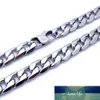 Customize Length Mens High Quality Stainless Steel Necklace Curb Cuban Link Chain Fashion Jewerly