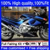 Einspritzung für KAWASAKI ZZR-400 ZZR600 ZZR400 93 95 96 97 98 99 54HM.0 ZZR 400 600 1993 1994 1995 1996 1997 1998 1999 Verkleidungen Fabrik blau