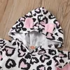 Cute Kids Clothing Sets Baby Girls Love Heart Print Hooded Top + Pants 2Pcs/Set Tracksuits Set Boutique Toddlers Outfits M2909