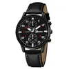 2019 gros hommes noir genève tendance design affaires montres en cuir nouvelle arrivée hommes sport masculin montres à quartz décontractées T200409