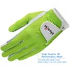 6 Pcs Efunist Golf Glove Men Left Hand Breathable Green 3D Performance Mesh Nonslip Micro Fiber Golf Gloves 2011122009822