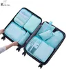 RUPUTIN 8Pcs/set Travel Packing Cube Bags Luggage Organizer Clothes Storage Bags Underwear Bra Sock Pouch Travel Mesh Bag In Bag Y200714
