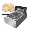 Double Oil Cylinder Electric Deep Fryer French Fries Frying Machine Oven Hot Pot Fried Chicken Grill