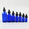 200x100 ml 50 ml 30 ml 20 ml 15 ml 10 ml 5 ml huile essentielle en verre bleu cobalt flacon compte-gouttes à l'épreuve des enfants 1 oz compte-gouttes Piepette