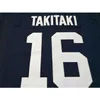 2324 Brigham Young Cougars Sione Takitaki #16 real Full embroidery College Jersey Size S-4XL or custom any name or number jersey