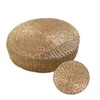 Floor Pillow EcoFriendly Round Straw Cushion Hand Woven Tatami Floor Mat Yoga Tea Ceremony Meditation Pad 2012268752206