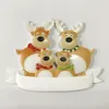 Decoração de Natal DIY Ornamentos de nascimento de aniversários Produto de presente Família personalizada de 4 acessórios de resina pandêmica de ornamentos com personalidade de corda vermelha