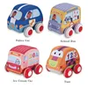 Jouets pour bébés 9 12 mois jusqu'à peluche voiture jouet pull-back véhicule doux bébé jouet ensemble 4 voitures 1 an bébé garçon jouets 201224