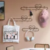 home Key hanger wall holder kitchen umbrella metal heat hooks for bags clothes bathroom key stand wall hanger decorativer 201021