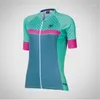 Ensembles de course Cyclisme Femme Sweat-shirt d'été à manches courtes Respirant Chemise à séchage rapide Équipement de VTT Ropa Ciclismo Mujer