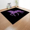 Tapis de licorne rose de dessin animé, tapis de flanelle antidérapant, tapis de jeu pour enfants, tapis décoratif pour chambre de filles, tapis et tapis de salon T20225M