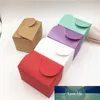 100 шт. 90 * 60 * 60 мм красочные бумажные конфеты ящики натуральные крафт-бумаги сувенирский фестиваль акнин