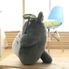 30-70cm adorável Totoro brinquedos de pelúcia enchido boneca de personagem de desenho animado de kawaii suave com folha de lótus ou dentes presentes para crianças LJ200914