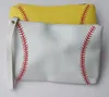 屋外バッグ野球ソフトボールパターンスポーツPUレザー化粧袋女性の女の子のためのジッパーの灰色の旅行を持つ化粧品袋