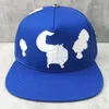 クロスフラワーデザイナーキャップ野球メンズスナップバックブルーブラッククロム女性ボールファッションレターパターン帽子高品質のCHキャップHE297A