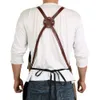 WEEYI Men Ladies Salon Haircut Apron Hairdressing Waxed Canvas Leather Barber Hairstylist Manicure Aprons 2010074973997