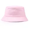 Designer Bucket chapéu liso verão sol chapéus dobrável praia em branco chapéus de pesca de esportes cor sólida borda borda