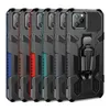 Mecha Armor Shockproof Kickstand met klemhouder Telefooncases voor iPhone 7 8 Plus XR XS 11 12 PRO MAX Anti-Fall Back Cover