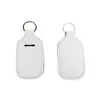 8 vormen sublimatie lege hand sanitizer fles houder diy effen witte neopreen sleutelhanger lippenstift houders gevallen tas sleutelhangers speelgoed HH12507