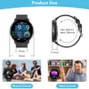 Taopon Smart Watches IP67タッチスクリーン付きスマートウォッチデジタルウォッチフィットネストラッカーハートレートモニター血圧8673674