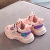 Boyutu 21-30 çocuk rahat sıcak sneakers erkek ve kızlar için unisex nefes yürümeye başlayan ayakkabı kız çocuk bebek 220115