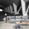 جدارية مخصصة 3D المستخلص جسر الفضاء اسمنت بناء جدار الطلاء للجدران للمطبخ غرفة نوم غرفة المعيشة أريكة TV الخلفية