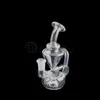 New Recycler Glass Water Pipes Two Styles Clear Thick Glass Dab Rigs Water Bongs Beaker Bong Heady Oil Rigs For Dab Smoking Tobacco