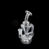 Nowy recykler szklane fajki wodne dwa style jasne grube szkło Dab Rigs bonga wodne Beaker Bong Heady Oil Rigs do palenia tytoniu Dab