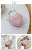 New Girls Love Heart Handbags Fashion Peach Jelly Bag Donna Pure Color Chain Mini One Shoulder Bags Borsa a tracolla per San Valentino C6732