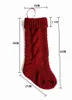 37cm/46cm fashion Personalized Knit Christmas Stocking Gift Bags Acrylic Christmas Decorations Xmas stocking Large Decorative Socks