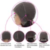 The New 150% Remy Baby Hair Lace Front Wig Straight Human Hair Transparent 13X4 Lace Front T Part Wig Natural Hairline