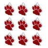 En gros 100 Pcs Paw Dog Id Tag plaque signalétique Gravé Nom Personnalisé Personnalisé chat s nametag Collier Pet ID Shop LJ201113