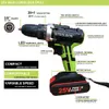 25V Battery Power Tool Set Trådlösa skruvmejslar Elektrisk skruvmejsel + Drill Parts 201225