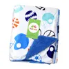 Kids Animal Blankets Polyester Print Blanketter Spädbarn Swaddling Dubbelskikt Baby sovsäck 102 * 76cm 12 stilar C4737