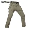 Tacvasen IX9 Hommes Pantalons Softshell Pantalon tactique Militaire Hommes Homme Hunt Coller Pantalon de cargaison Mâle Imperméable Combat Pantalons LJ201007