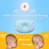 Anti-tête plate bébé oreiller né mousse à mémoire de forme infantile coussin de tête de bébé support anti-rouleau façonnant l'oreiller pour le sujet du cou de bébé LJ201208