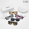 Luxus Designer Sonnenbrille Frauen Polarisierte Vintage Mode 2022 Klassische Runde GM Sonne Sonnenbrille Marke Lang Gläser UV400 Weibliche Shades