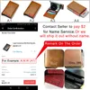 Dienqi Anti RFID Cash Credit Case Case Men Slide Call Card Holder Card Bank Alluminum Metal Wallet Bagna Popwallet LJ200907