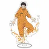 Keychains Cool Japanese Anime Fire Force Acrylic Stand Figure Model Plate Holder Cake Topper Toys Desktop Decor For Kids Boy Gift Fred22