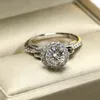 Luomansi Ring mit echtem Moissan-Diamant, Farbe D, 1 Karat, 925er-Sterlingsilber, vollständig eingelegter Edelstein, feines Hochzeitsgeschenk 211217