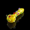 Cool Colorful Sunshine Garden Pyrex Vetro spesso Tubo da fumo Handpipe Portatile fatto a mano secco Herb Tobacco Oil Rigs Bong Pipes DHL Free