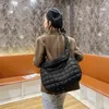 Nxy Handbag Casual Lattice Pattern Top Handle Bag Solid Eiderdown Women Shoulder Large Capacity Street Travel Satchel Crossbody Bags 0214