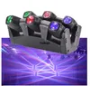 6 adet Sınırsız Rotasyon 6x10 W RGBW Mini Hareketli Kafa Işın Örümcek LED Işın RGBW 4in1 LED Hareketli Kafa Sharpy DJ Işıkları