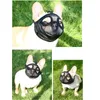 Kısa burun evcil köpek namlusu ayarlanabilir nefes alabilen ağ Fransız bulldog pug ağız namlu maskesi anti durak havlama malzemeleri 201102