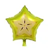 Mode Fruit Forme Décoration Feuille Ballon Ananas Pastèque Crème Glacée Donut Ballons Fête D'anniversaire Bébé Douche Fournitures 6 Styles