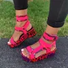 Heflashor Women Sandals Loop Loop Platform Open Toe Oange Sandals Лето 2020 г. открытые пляжные ботинки Женские сандалии для Girils LJ200828