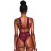 CrossBorder Swimsuits New Bikini European and American Swimsuits Snakeskin Sexy High Waist Bikini Swimsuits T200508